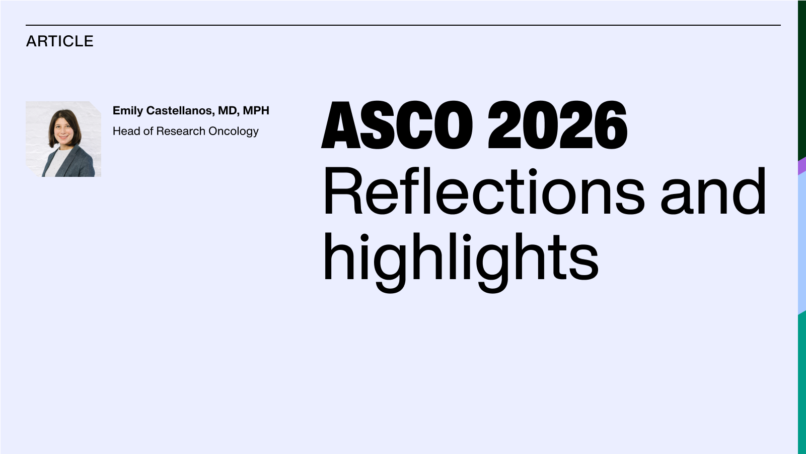 ASCO 2026: Translating oncology innovation into real-world impact