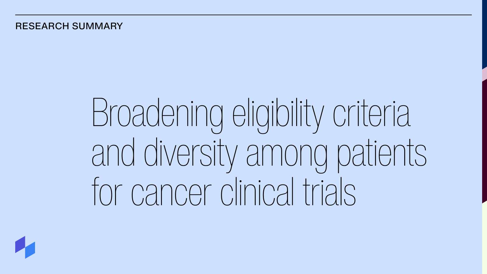 broadening trial eligibility criteria