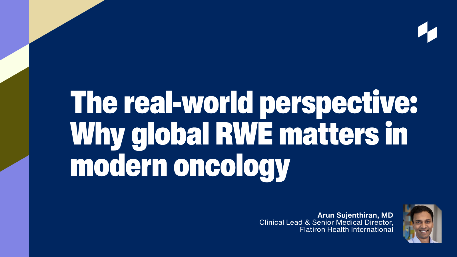 The real-world perspective: Why global RWE matters in modern oncology