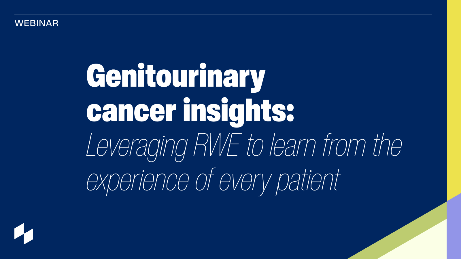 Genitourinary cancer insights: Leveraging RWE to learn from the experience of every patient